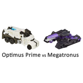Bộ đôi Robot Transformers biến hình Optimus Prime vs Megatronus - Robots in Disguise (No Box)