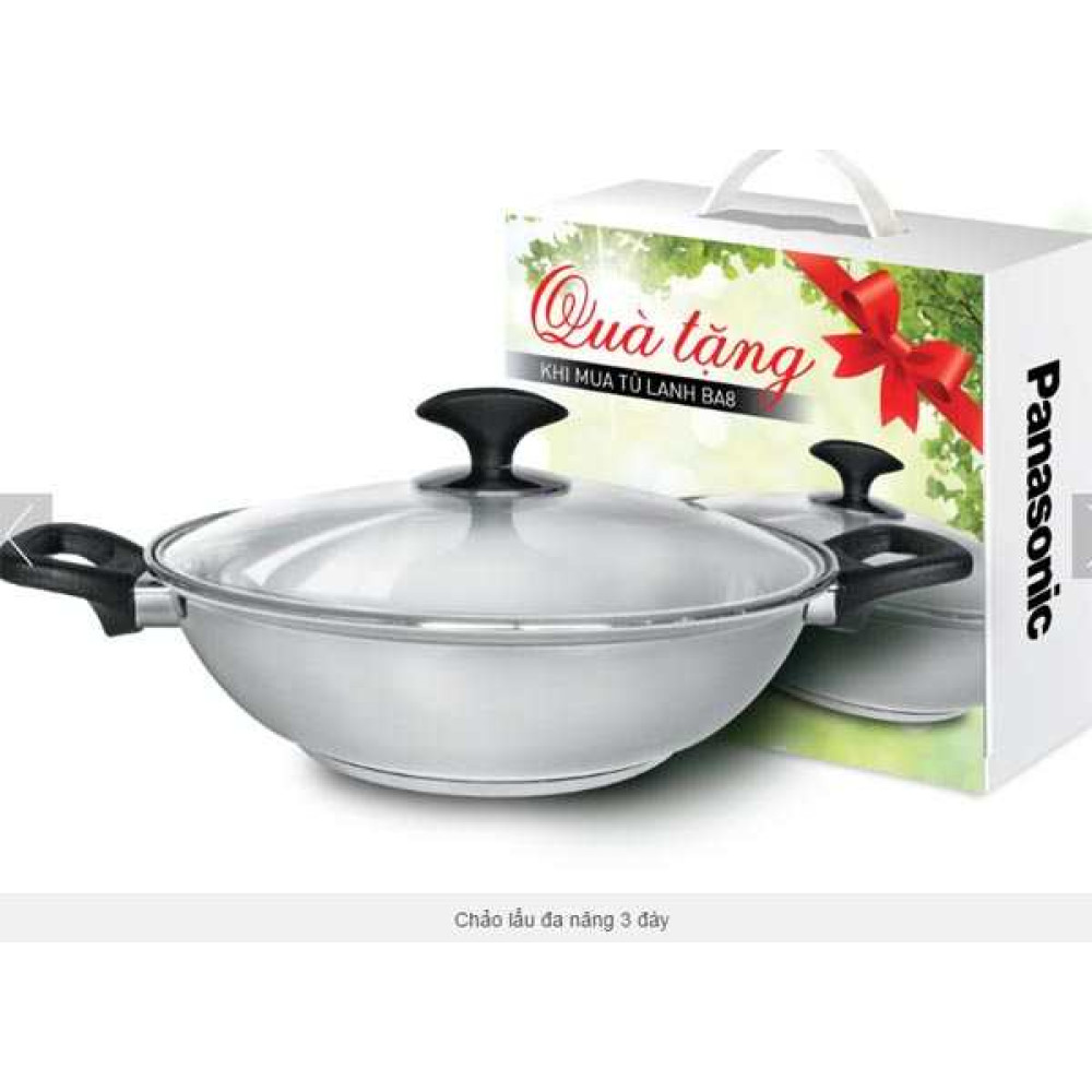 Chảo lẩu đa năng có tay cầm Fivestar 26cm vung kính