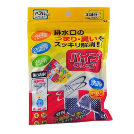 Bột thông cống Nhật túi 90g làm sạch ống dẫn nước, bồn rửa mặt, bồn cầu