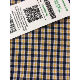 Áo sơ mi Nam SlimFit Việt Tiến Sharp J-tech ngắn tay caro vàng xanh