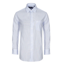 Áo sơ mi Nam Việt Tiến dài tay (Trắng sọc xanh)