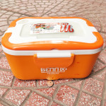 Hộp cơm hâm nóng ruột Inox 304 cắm điện Bennix Thái Lan BN-88I bảo hành 24 tháng kèm túi xách màu cam