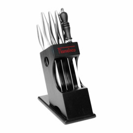 Bộ dao kéo và thanh mài dao Inox cao cấp Flamenco FSKBS09 chính hãng, chuẩn Châu Âu