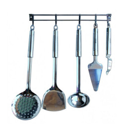 Bộ dụng cụ làm bếp 6 món tay inox Flamenco FSKT03 hàng chính hãng