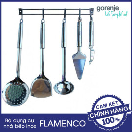 Bộ dụng cụ làm bếp 6 món tay inox Flamenco FSKT03 hàng chính hãng