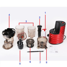 Máy ép chậm nguyên quả SAVTM JE-31 kèm tặng tạp dề và 02 bình nhựa bảo hành 12 tháng