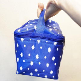 Túi giữ nhiệt hình chữ nhật Glasslock màu xanh hình sao size 20x15x14cm
