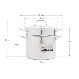 Bộ Nồi Chảo Inox 304 Elmich Premium EL3134 Nhập Khẩu chính hãng, bảo hành 5 năm