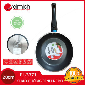 Chảo nhôm chống dính cao cấp đáy từ Full Induction Elmich Nero Premium 20cm EL-3771