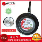 Chảo nhôm chống dính cao cấp đáy từ Full Induction Elmich Nero Premium 26cm EL-3773