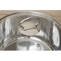 Nồi inox 3 đáy 24cm Fivestar FSN24IN1 nắp kính, bảo hành 5 năm
