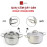 Nồi 3 Đáy Inox 430 Fivestar 18cm Dùng Cho Bếp Từ FSN18005