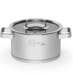 Nồi 3 đáy Inox 304 quai vuông nắp kính Fivestar Plus 16cm