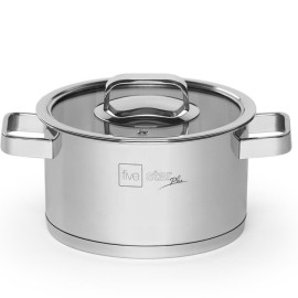 Nồi 3 đáy Inox 304 quai vuông nắp kính Fivestar Plus 16cm