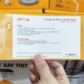 Máy xay thịt cối thủy tinh 2 lưỡi dao kép Goldsun 1.2 lít 300W CR2201 bảo hành 12 tháng