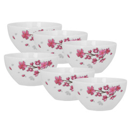 Bộ 6 bát sứ hoa đào cao cấp Dong Hwa