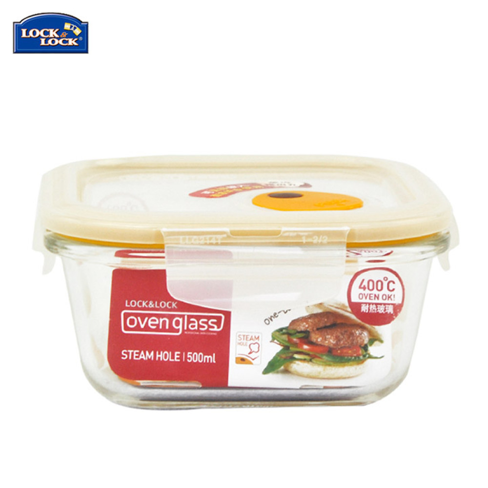 Hộp thuỷ tinh chịu nhiệt 500ml Lock&Lock Ovenglass LLG214T