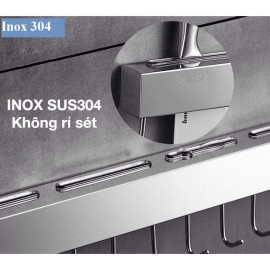 Kệ giá treo dao kéo nhà bếp  dính tường Inox 304 CD1001