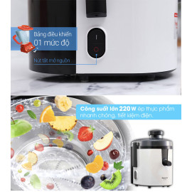 Máy ép trái cây Panasonic Nhật Bản MJ-H100WRA dung tích 1.7 lít sản xuất Malaysia