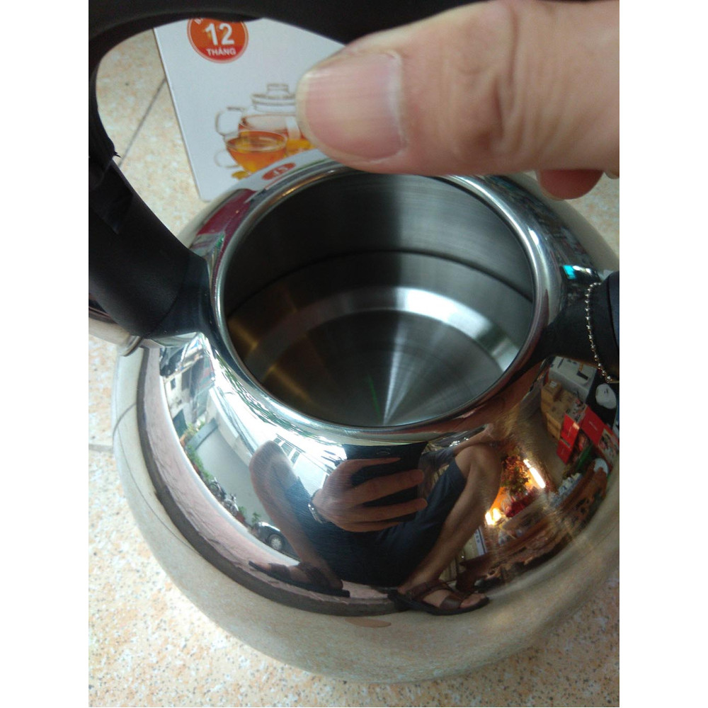 Ấm đun nước Inox 304 Elmich Smartcook 2.5L SM3374 hú còi sôi, dùng bếp ...