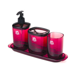 Bộ Phòng Tắm Cao Cấp Lock&Lock Sappho Clara LBW130GSRW (Đỏ Đô)