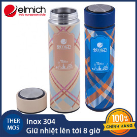 Bình giữ nhiệt Inox 304 Elmich Thermos 450ml EL-0738 hàng chính hãng