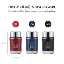 Bình giữ nhiệt Inox 304 Lock&Lock Soup&Deli LHC8029 (500ml)