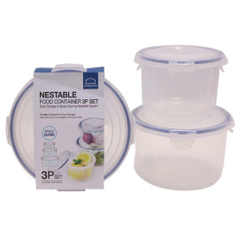 Bộ 3 hộp bảo quản thực phẩm Lock&Lock the Original HSM643S3 (2000ml, 1200ml và 720ml)