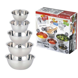 Set 5 tô trộn Inox hàng Nhật DT-5