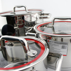 Bộ nồi 5 đáy INOX 304 Elmich Praha El8668 - hàng nhập khẩu, bảo hành 65 tháng