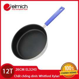 Chảo chống dính inox 304 Elmich 26cm EL3243 dùng bếp từ, bảo hành 12 tháng