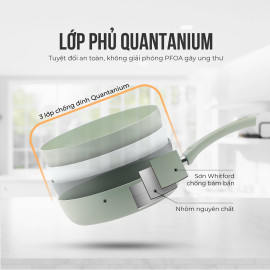 Chảo nhôm chống dính đáy từ 24cm Elmich Harmonia EL-3780 hàng chính hãng