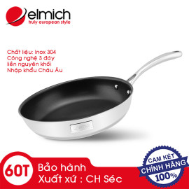 Chảo chống dính cao cấp Inox 304 liền khối Elmich Tri-Max EL-3740 28cm bảo hành 5 năm