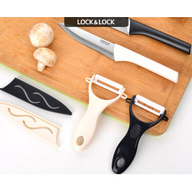 Bộ dao gọt Lock&Lock Cookplus CKK502BLK
