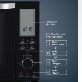 Lò hấp nướng đối lưu có vi sóng đa năng 27 lít Panasonic PALM-NN-DS596BYUE 1200W