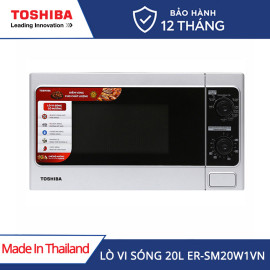 Lò vi sóng 20 lít Toshiba Thái Lan ER-SM20W1VN, bảo hành điện tử 12 tháng