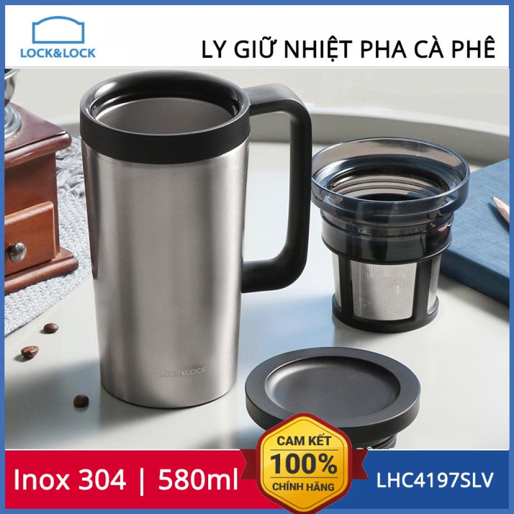 Ly giữ nhiệt pha Cà Phê Lock&Lock Coffee Filter Mug dung tích 580ml ...
