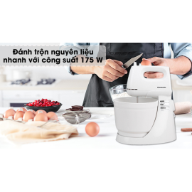 Máy đánh trứng cầm tay Panasonic MK-GH3WRA - Hàng chính hãng, bảo hành 12 tháng