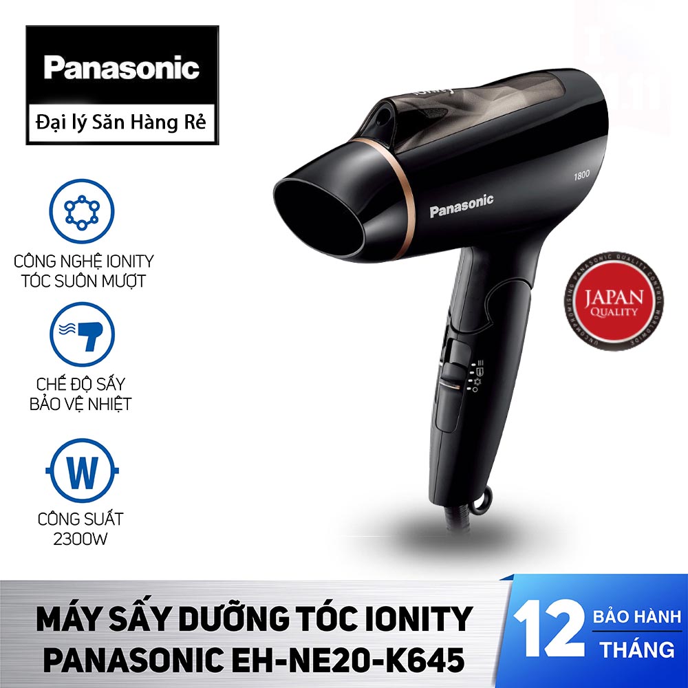 Máy sấy tóc gấp gọn Ionity Panasonic EH-NE20-K645 1800W sản xuất Thái Lan bảo hành 12 tháng
