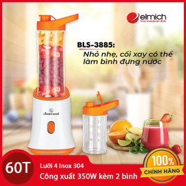 Máy xay sinh tố Elmich Smartcook BLS-3885 350W kèm 2 bình nhựa