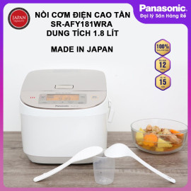 Nồi cơm điện cao tần Panasonic SR-AFY181WRA dung tích 1.8 lít sản xuất Nhật Bản - Bảo hành 12 tháng