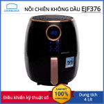 Nồi chiên không dầu kỹ thuật số 4 Lít 1500W Lock&Lock màu đen EJK376BLK, bảo hành 12 tháng