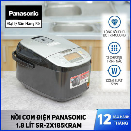 Nồi cơm điện tử Panasonic ZX185KRAM dung tích 1.8L hàng chính hãng, bảo hành 12 tháng