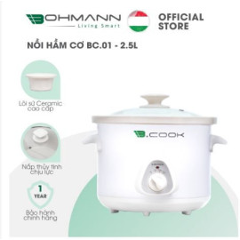 Nồi hầm đa năng 2.5 lít B.cook Bohman BC01-2.5A (nồi cơ) chính hãng, bảo hành 12 tháng