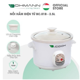 Nồi Hầm Đa Năng 2.5 Lít B.Cook Bohmann BC01-2.5B (Nồi Điện Tử) chính hãng, bảo hành 12 tháng