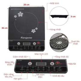 Bếp điện từ đơn Kangaroo KG365i chính hãng, bảo hành 12 tháng