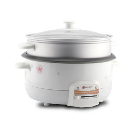 Nồi lẩu điện đa năng Elmich EL-3566 tặng kèm xửng hấp, bảo hành 15 tháng