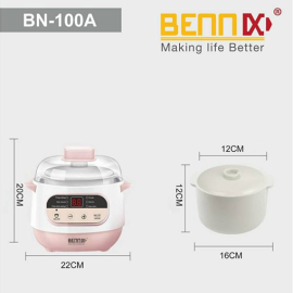 Nồi chưng yến, hấp cách thủy, nấu chậm Bennix BN-100A dung tích 1 lít