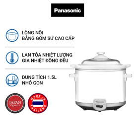 Nồi nấu chậm Panasonic dung tích 1.5 lít NF-N15SRA sản xuất Malaysia - Bảo hành 12 tháng
