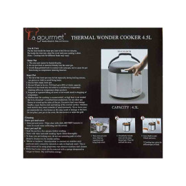 Nồi Ủ Inox Nhập Mỹ La Gourmet Thermal Wonder Cooker 4.5L